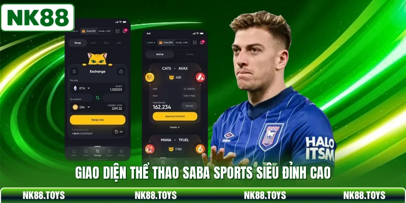 Giao diện thể thao Saba Sports siêu đỉnh cao
